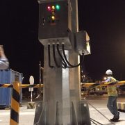 Trụ Đèn Pha Cao Áp Nâng Hạ 20m 22m 25m 30m – Cột Đèn Chiếu Sáng